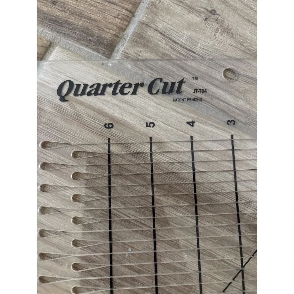 June Tailor Shape Cut Slot Ruler-Acrylic Cutting Tool JT794 For Quilting Cutting